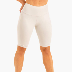 Running Wear <b>Women</b> High Elastic Waist Waterproof Breathable Drawstring Workout Gym <b>Shorts</b> For Training Wear - Product Image 1