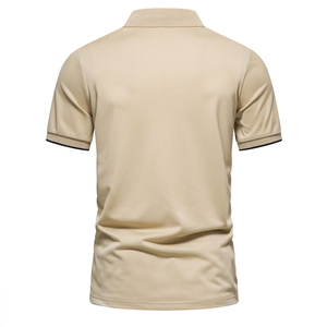 Camisa Casual para Hombre con Logotipo Personalizado, Teñida con Hilo, Transpirable, de Algodón y Fibra de Bambú, Tejida, Tallas Grandes, OEM, Venta al Por Mayor - Product Image 4