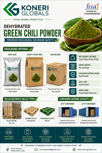Pimentón Verde Deshidratado de Grado Alimenticio Picante, Secado al Aire Caliente para Condimentos Namkeen, Aperitivos y Aplicaciones en Alimentos Procesados - Product Image 4