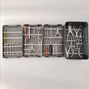 Ensemble d'instruments chirurgicaux vétérinaires pour le traitement des fractures, kit de traumatologie orthopédique pour animaux de compagnie par Dentavex - Product Image 1