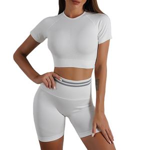 Conjunto Deportivo de Dos Piezas para Mujer, Ropa de Gimnasio de Verano, Conjuntos de Yoga de Secado Rápido, Ropa Deportiva Personalizada para Mujer - Product Image 1