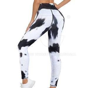 Leggings de Mujer Ligeros de Alta Calidad en Spandex/Nailon con Cintura Elástica y Diseño Sólido para Uso Casual y Todas las Temporadas - Product Image 2