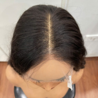 Meilleure Perruque en Cheveux Humains avec Fermeture en Dentelle, Texture Lisse et Droite, Très Soyeuse, Couleur Noire, Plusieurs Longueurs Disponibles