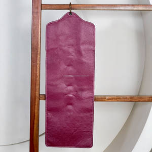 Support mural en cuir véritable à carreaux, style western, pour foulards et chiffons, avec anneaux en laiton, collection Super Septembre 2026 - Product Image 4