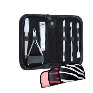 Ensemble de coupe-ongles en acier inoxydable pour manucure et pédicure, outils de soin des cuticules avec étui de rangement portable - Product Image 1