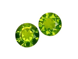 Piedra preciosa de peridoto verde natural, corte redondo, peridoto suelto de Pakistán para la fabricación de pendientes y diseño de joyería. - Product Image 2