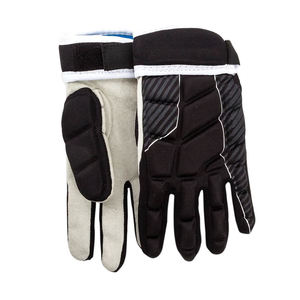 Gants de hockey sur glace jaunes pour adultes, en nylon durable, fermeture auto-agrippante, motif uni, équipement de protection - Product Image 2