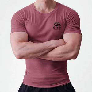 Camisetas Personalizadas con Serigrafía GYM ACTIVE para Hombre, Estilo Urbano, 95% Algodón, 5% Elastano, 180g, Dobladillo Curvo, Cuello Redondo, Manga Corta - Product Image 5