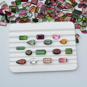 Turmalina Natural de 8mm, 12mm, 16mm, 18mm, 20mm, Multi turmalina facetada, corte de piedras preciosas, mezcla de tamaño y forma, venta al por mayor, turmalina para ajuste de joyería - Product Image 1