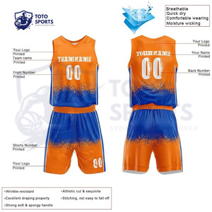Uniforme de Baloncesto Deportivo Ligero de Poliéster, Cómodo, Nuevo, del Mejor Proveedor, Transpirable, Precio Razonable y Duradero - Product Image 5