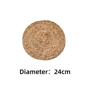 Mantel Individual Redondo de Paja Tejida Natural, Hecho a Mano, Ecológico, Resistente al Calor, para Comedor, Ninh Binh - Product Image 2