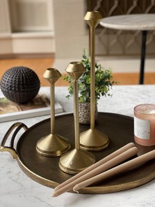 Luxury Gold Metal Taper Candle <b>Holder</b> Modern <b>Brass</b> <b>Candlestick</b> Stand Decorative Table Candle <b>Holder</b> for Home Wedding Decoration - Product Image 2
