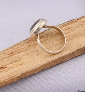 Handmade 925 Sterling <b>Silver</b> Amethyst <b>Solitaire</b> <b>Ring</b> Wholesale Raw Faceted Blue Flash Gemstone Classic Party <b>Ring</b> Supplier - Product Image 6