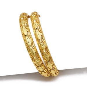ขายส่งเครื่องประดับแฟชั่น กำไลทองชุบ 14K 18K 24K กำไลทองเหลืองชุบทอง กำไลแบบดั้งเดิม เครื่องประดับทองคำเคลือบ Oro Joyeria - Product Image 2