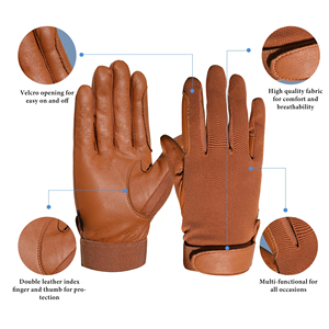Guantes de Equitación de Alto Rendimiento, Flexibles, Duraderos, Compatibles con Pantalla Táctil, Guantes Ecuestres Antideslizantes de Última Generación - Product Image 4