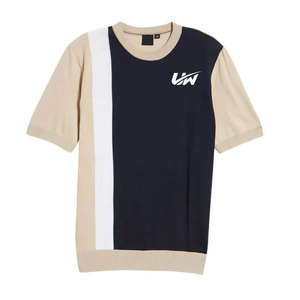 T-shirt pour homme personnalisé avec logo imprimé, 100% coton, col rond, coupe ample, service OEM personnalisé, couleur unie. - Product Image 1