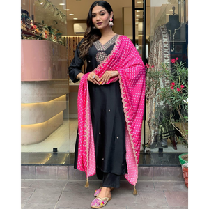 Ensemble Dupatta haut et bas de soirée pour femmes de créateur - Product Image 5