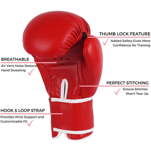 Top Quality Custom Made 4oz-20oz Boxing Gloves, Leather Boxing Gloves for Home Gym Boxing Fitness - Product Image 3
