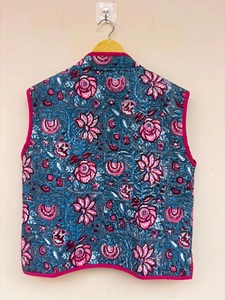 Black <b>Velvet</b> Vintage Short Boho Vest Embroidered Indian Ethnic Sleeveless <b>Jacket</b> Cotton Lined Festival Gift Her Floral Pattern - Product Image 3