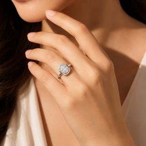 Bague de fiançailles et de mariage en or rose plaqué rhodium avec diamant solitaire ovale véritable blanc LGD, 2,00+0,20 CT, cultivé en laboratoire, certifié IGI - Product Image 5
