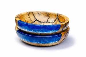 Tazón de Ensalada de Madera Ecológico Hecho a Mano con Diseño de Resina Epoxi y Tazones para Servir Comida para Fiestas a Precio de Mayoreo - Product Image 3