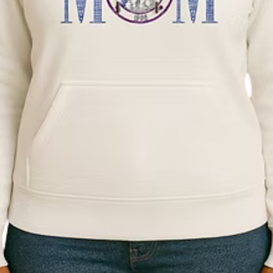Sudadera con Capucha Blanca para Mujer con Logo MOM, Estilo Casual, Manga Larga, para Uso Diario, Ropa Urbana Cómoda y a la Moda - Product Image 5