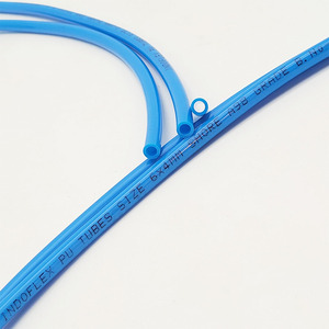 Indoflex Durable PU Industrial Hose 6x4mm Flexible High Pressure <b>Plastic</b> <b>Tube</b> Red Customized Shape - Product Image 1