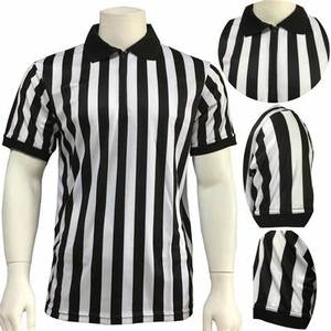 Camiseta de Árbitro Sublimada, Lisa, para Fútbol y Béisbol, Uniforme de Árbitro para Adultos, Manga Larga, Cuello Redondo, 100% Algodón, Talla Grande - Product Image 2