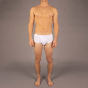 Caleçons blancs unis personnalisables pour hommes, taille mi-haute, 100 % coton, sans coutures, respirants, écologiques, séchage rapide, tricotés, pour usage quotidien - Product Image 3
