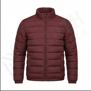 Chaqueta acolchada con cuello levantado, duradera, a prueba de viento, impermeable, de poliéster, logotipo personalizado, chaqueta de burbujas Unisex para hombre, chaqueta de invierno - Product Image 2