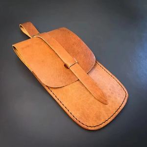 ชุดช้อนส้อมสแตนเลสสตีลคุณภาพสูง งานแฮนด์เมด สไตล์ยุคกลาง 3 ชิ้น พร้อมปลอกหนัง  แบบใหม่ - Product Image 6