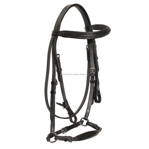 Muserolle en cuir extra rembourrée pour l'équitation Bride fantaisie confortable de style occidental Nouveau design Blinker Brow Band Equestrian - Product Image 2