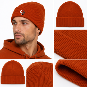 <b>mens</b> beanie <b>cap</b> made with comfortable knit fabric warm coverage snug fit and textured design <b>for</b> <b>winter</b> walks travel and casual - Product Image 6