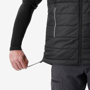 Gilet matelassé léger pour homme, couleur noir jais, en tissu chaud d'hiver, personnalisable OEM, sans manches, pour la vente en gros - Product Image 6