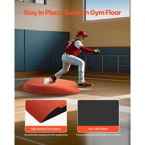 Mound da lancio portatile monopezzo per softball, attrezzatura da allenamento per baseball da interno/esterno 42, per pratica e miglioramento - Product Image 5