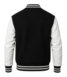 แจ็คเก็ตวาร์ซิตี้ชาย ปี 2025 – ตัวเสื้อทำจากผ้าขนสัตว์ แขนเสื้อทำจากหนังแท้ แจ็คเก็ตเบสบอลทรง Letterman แบบคลาสสิก - Product Image 2