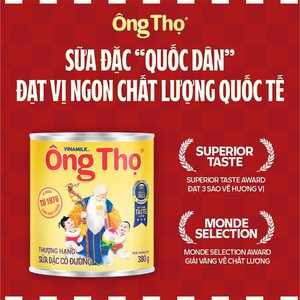 Vinamilk Ong Tho ป้ายทองนมข้นหวาน380กรัมกระป๋อง48กระป๋อง/กล่อง GMP ฮาลาล ISO BRC ได้รับการรับรอง fssc - Product Image 1