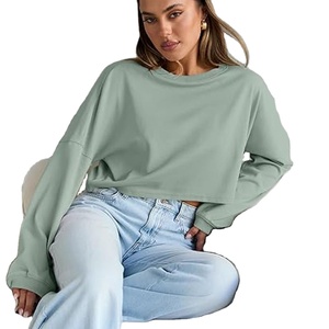 เสื้อสเวตเตอร์ไหมพรมคอวีสีชมพู แขนทรงกระบอก สไตล์ลำลอง น้ำหนักเบา คุณภาพสูง สำหรับผู้หญิง ขายส่ง รุ่นครอปสั้น ผ้าฝ้าย เหมาะสำหรับฤดูใบไม้ร่วง - Product Image 4