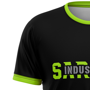 Camiseta deportiva informal para correr, para hombre, elástica en 4 direcciones, corte regular, manga corta, deportiva, lisa, personalizable, para hombre - Product Image 3