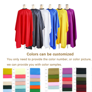Capas de Peluquería Personalizadas Resistentes a la Decoloración, Capas de Peluquero Profesionales de Poliéster a Cuadros Resistentes a Químicos - Product Image 6