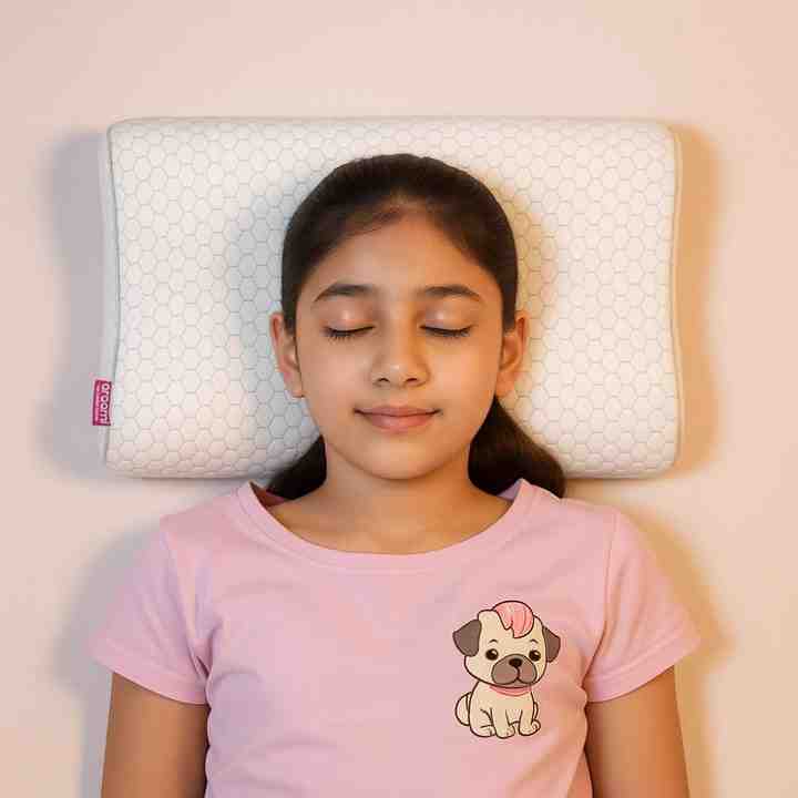 Ergonomic Memory foam wave orthopedic support cervical pillow for sleeping head and neck support kids toddler