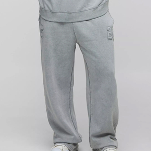 <b>Men</b> Custom Gym Tracksuit Set Heavyweight Breathable Streetwear Acid Wash Jogging Suit High Quality OEM Logo Available - Product Image 3