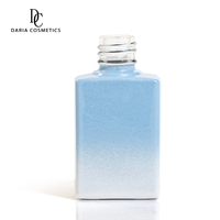 Botella de Vidrio Vacía de 8 ml para Esmalte de Uñas de Gel UV con Tapa y Pincel, Botella de Esmalte de Uñas Cosmético con Serigrafía Personalizada