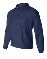 Chaqueta Cortavientos Impermeable de Alta Calidad con Logotipo Frontal Personalizado en Lona y Botones Cubiertos para Hombre, Venta al Por Mayor