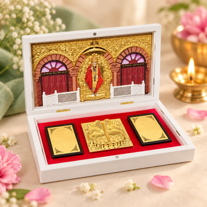 Gold Plated Wooden <b>Photo</b> <b>Frame</b> God Om Sai Ram Charan Paduka Display Box Tabletop <b>Wedding</b> Return <b>Gift</b> Diwali Ornament - Product Image 4