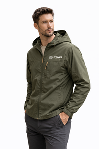 Chaqueta acolchada ligera e impermeable 100% poliéster con capucha, para entrenamiento de fútbol, con diseño de patchwork, para hombre, B2B USA - Product Image 3