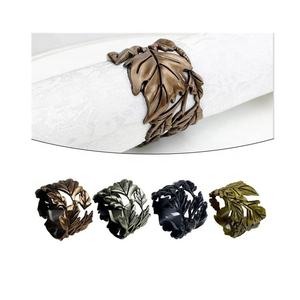 2025 luxueux anneaux de serviette en métal fabriqués à la main 4 pièces ensemble conceptions uniques couleurs vives élégant salle à manger mariages hôtel Table décor - Product Image 5