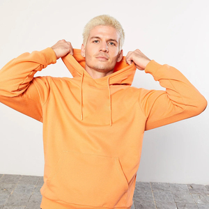 Hoodie unisexe de haute qualité, design personnalisé, broderie 3D pour homme, hiver, 100% coton, motif uni, respirant, respectueux de l'environnement, impression sérigraphique - Product Image 3