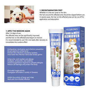 Crème de traitement contre les acariens pour animaux de compagnie, pommade anti-démangeaisons pour chiens et chats, soin cutané topique à action rapide contre les mycoses, les acariens et les scabies - Product Image 6
