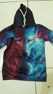 Sweat à capuche ample et tendance en polyester 100 % à séchage rapide, avec impression numérique 3D personnalisée de personnage Woolf, idéal pour l'automne – Vente en gros - Product Image 4